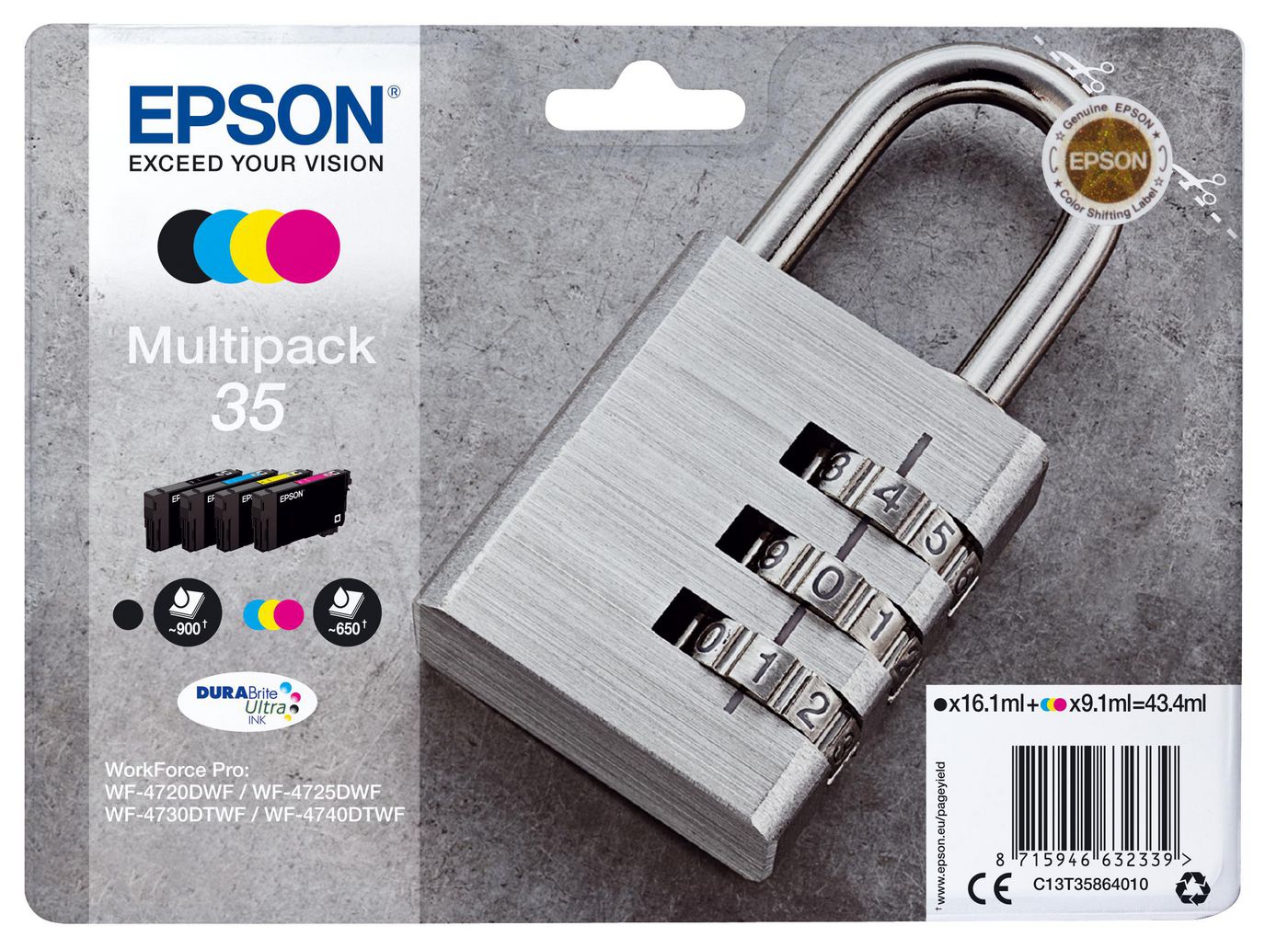 Epson Tintenpatronen-Multipack 35, CMYK