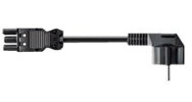 Bachmann Netzkabel – Schuko (CEE 7/4) – GST18/3, 1,5 m, schwarz
