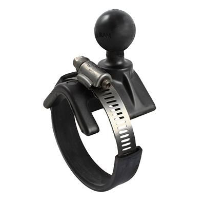 RAM Mounts RAM-B-108B-STRAP40U – Kugel-Basis mit Gurt, Aluminium, 2,5 cm Kugeldurchmesser, Schwarz