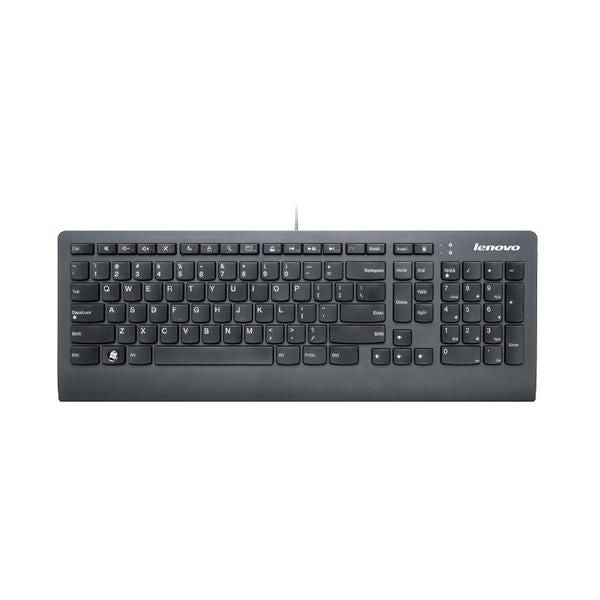 Lenovo Tastatur – kabelgebunden, USB – Rumänisch – schwarz