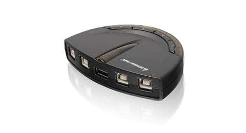 iogear GUB431 USB-Hub – USB 2.0, 4× USB-A, für Windows/Mac