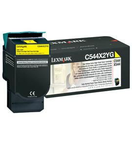 Lexmark C544 (C544X2YG) Gelber Toner – Original XL – 4'000 Seiten – für Lexmark C544/X544