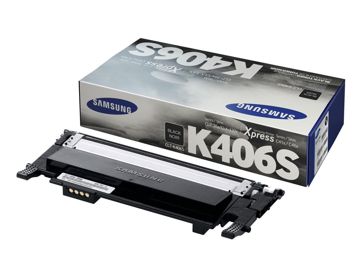 Samsung Toner CLT-K406S – schwarz, 1500 Seiten – für CLX-3300/CLX-3305/CLP-360 und andere