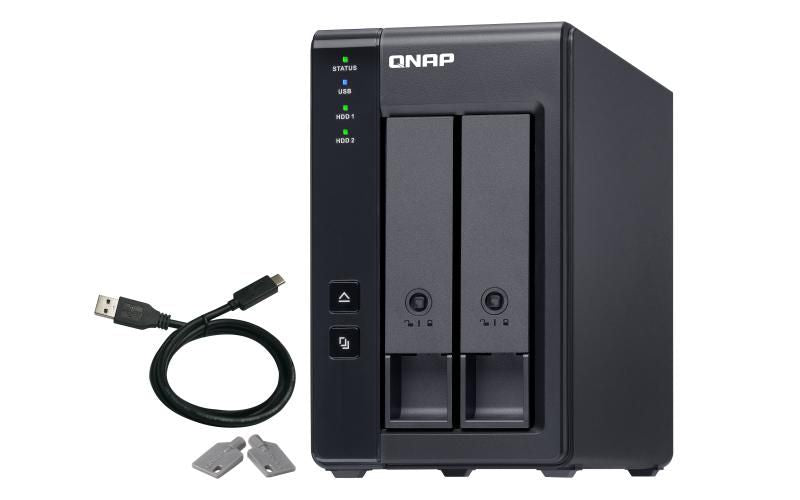 QNAP TR-002 – 2-Bay – für 2,5"/3,5" HDD/SSD, SATA