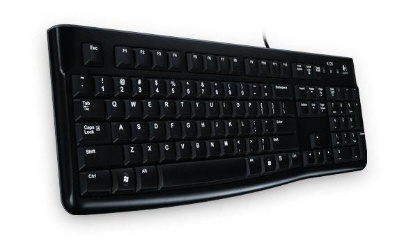 Logitech K120 – Tastatur, kabelgebunden (USB-A), Schwarz