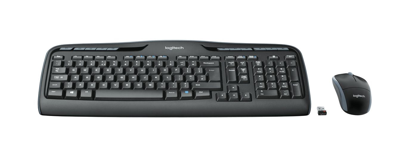 Logitech MK330 – Tastatur, kabellos (2,4 GHz), DE-Layout (DE), Fullsize (mit Ziffernblock), Membran