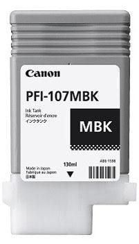 Canon Tintenpatrone PFI-107MBK, schwarz, 130 ml – für Tintenstrahldrucker und Multifunktionsgeräte