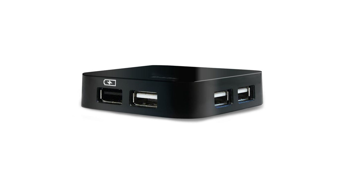 D-Link DUB-H4 USB-Hub – USB 2.0, 4× USB-A, für Windows/Mac