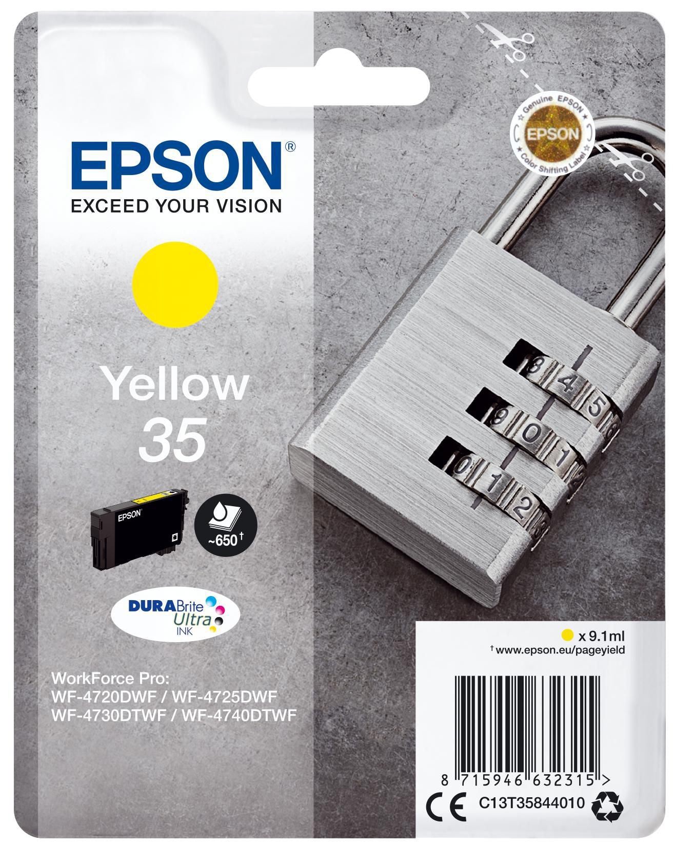 Epson Tintenpatrone 35, Gelb, 9,1 ml