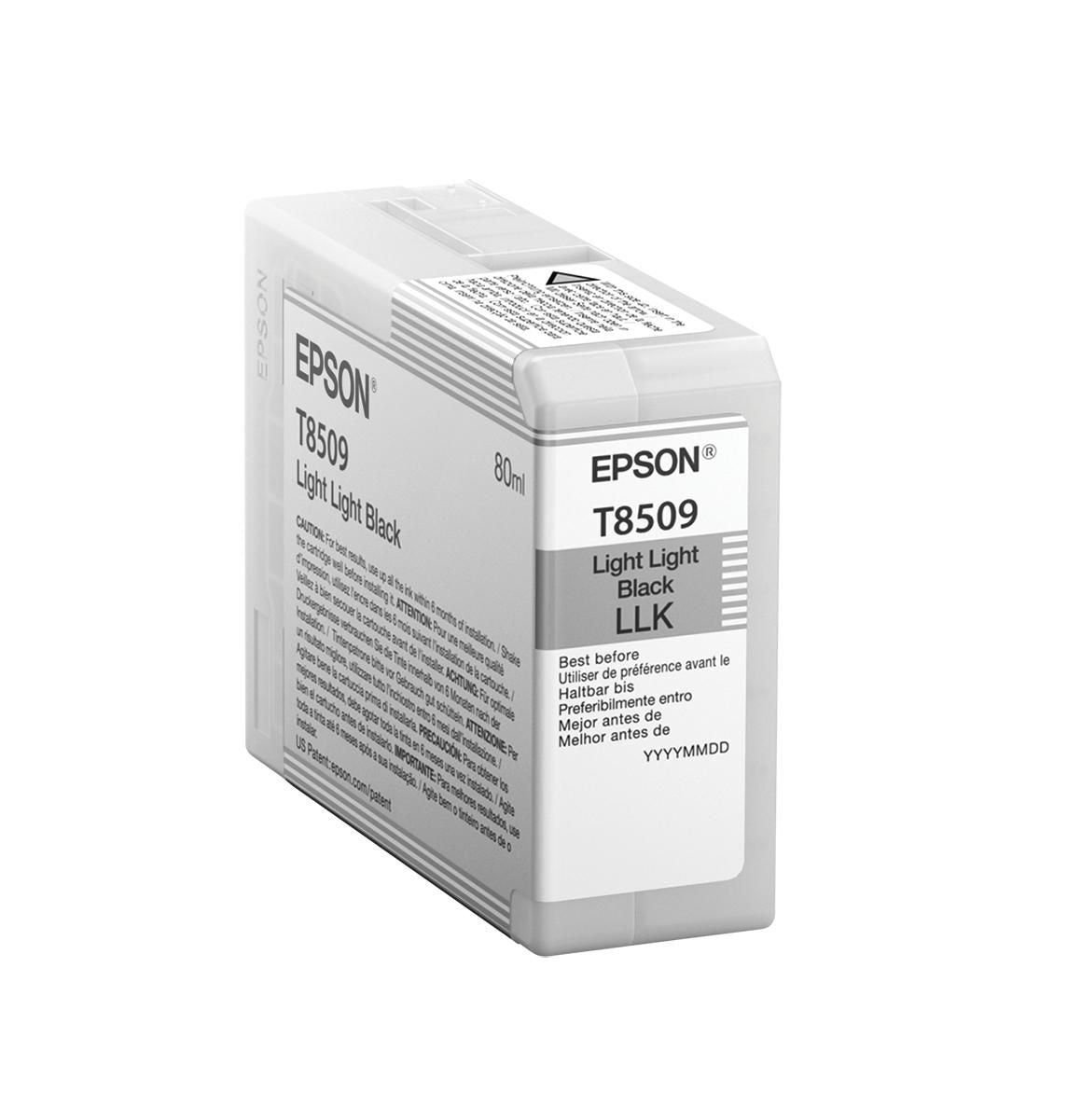 Epson Tintenpatrone T8509, Schwarz, 80 ml