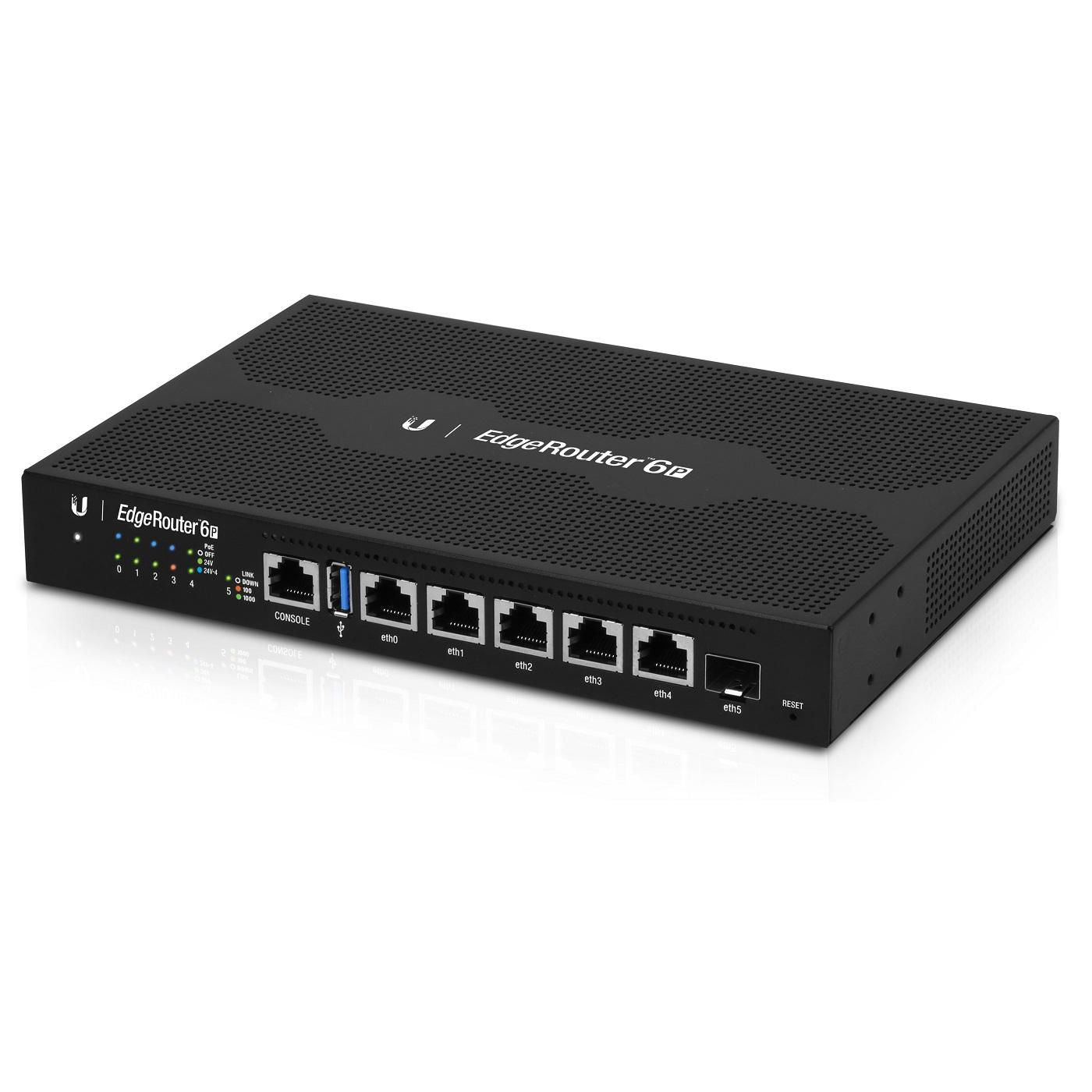 Ubiquiti EdgeRouter 6P – VPN-Router – 6×GbE, IPsec, OpenVPN, 1U