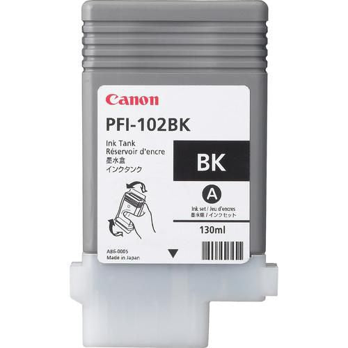 Canon Tintenpatrone PFI102BK, Schwarz, 130 ml – für Canon