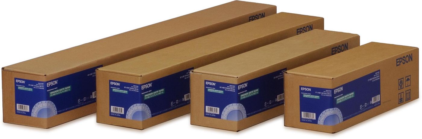 Epson Fotopapier matt – 1'118 mm × 30,5 m – 189 g/m² – für Epson Stylus Pro 9600, 10600, 9400 und andere