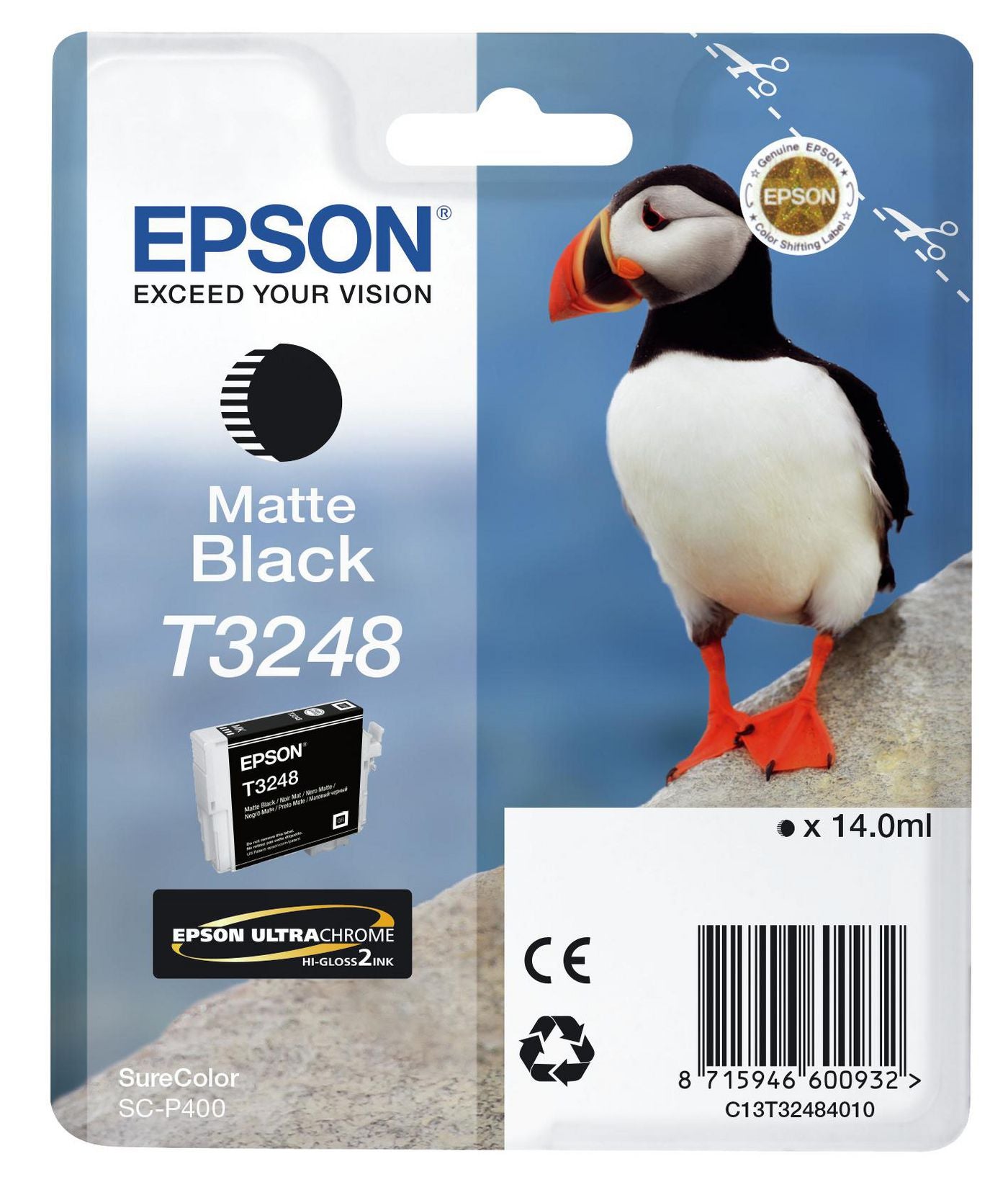 Epson Tintenpatrone T3248, Schwarz