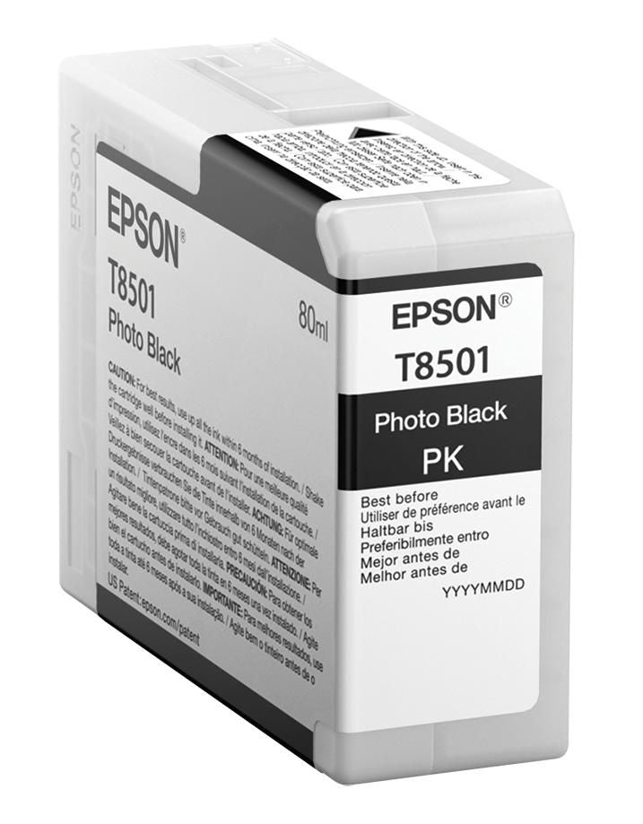 Epson Tintenpatrone T8501, Schwarz, 80 ml