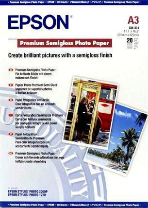 Epson Fotopapier – seidenmatt, A3, 251 g/m² – für Inkjet-Drucker