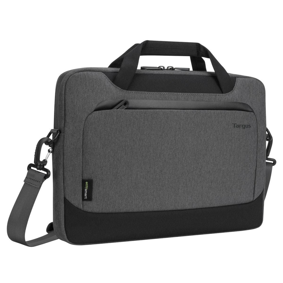 Targus Notebook-Tasche für bis 15,6" – abnehmbarer Schultergurt, Fronttasche – Grau
