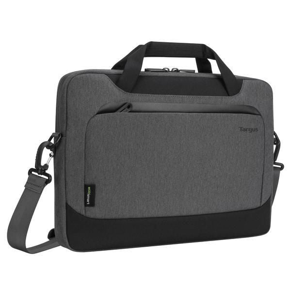Targus Cypress EcoSmart Notebook-Tasche bis 14" – Abnehmbarer Schultergurt, Fronttasche – Grau