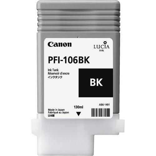 Canon PFI-106BK – Foto-Schwarz, Farbstofftinte