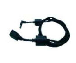 Zebra DC-Stromkabel – gerade–abgewinkelt, 1,8 m, 12 V/5 A, schwarz, für Zebra PWRBGA12V50W0WW