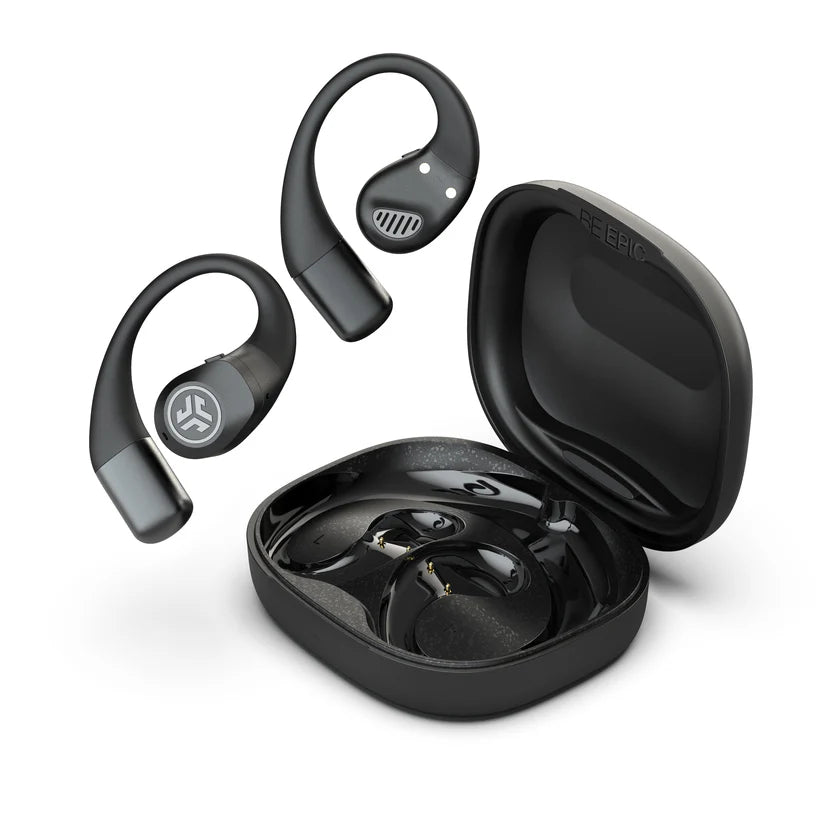 JLab Epic Open Sport Ohrbügel True Wireless – TWS, ANC, mit Ladecase, Schwarz, BT 5.4