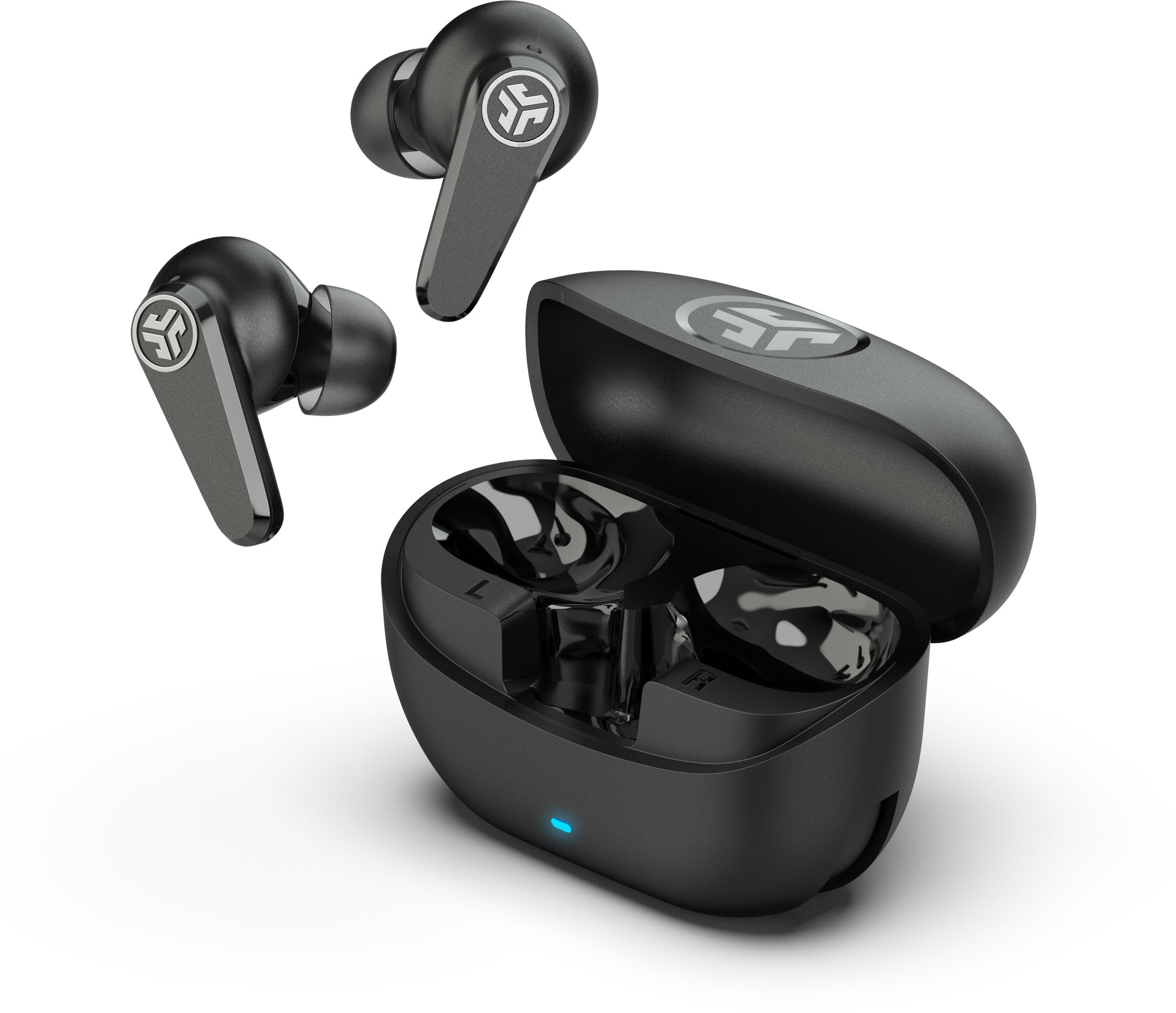 JLab Go Pop ANC TWS In-Ear – Stereo, TWS, ANC, mit Ladecase, Schwarz, BT 5.4