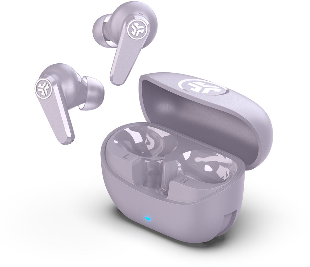 JLab Go Pods ANC TWS In-Ear – Stereo, ANC, mit Ladecase, Violett, BT 5.4