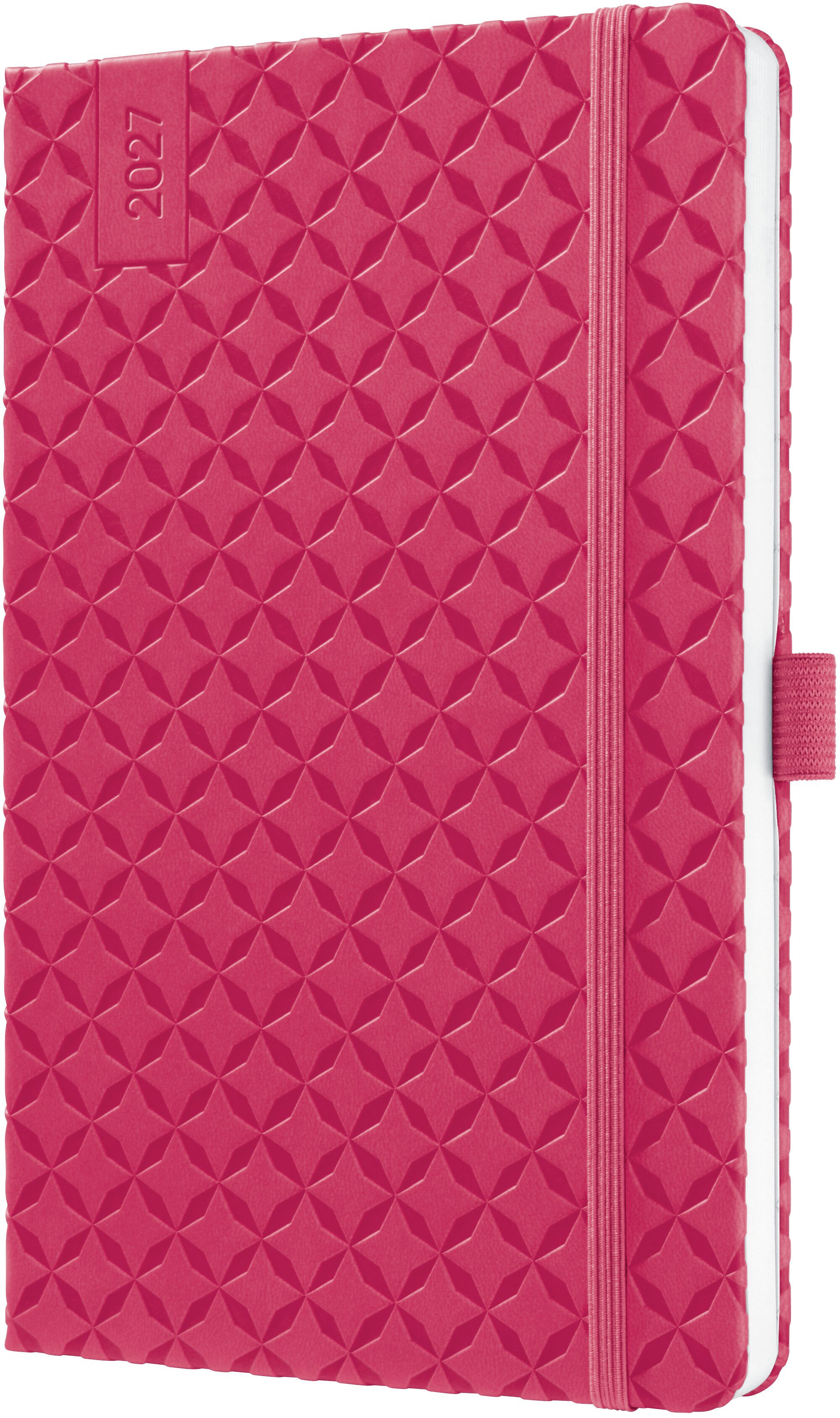 Jolie Flair – Wochenagenda 2027, 1 Woche/2 Seiten, A5, Hardcover, Gummiband, Stiftschlaufe