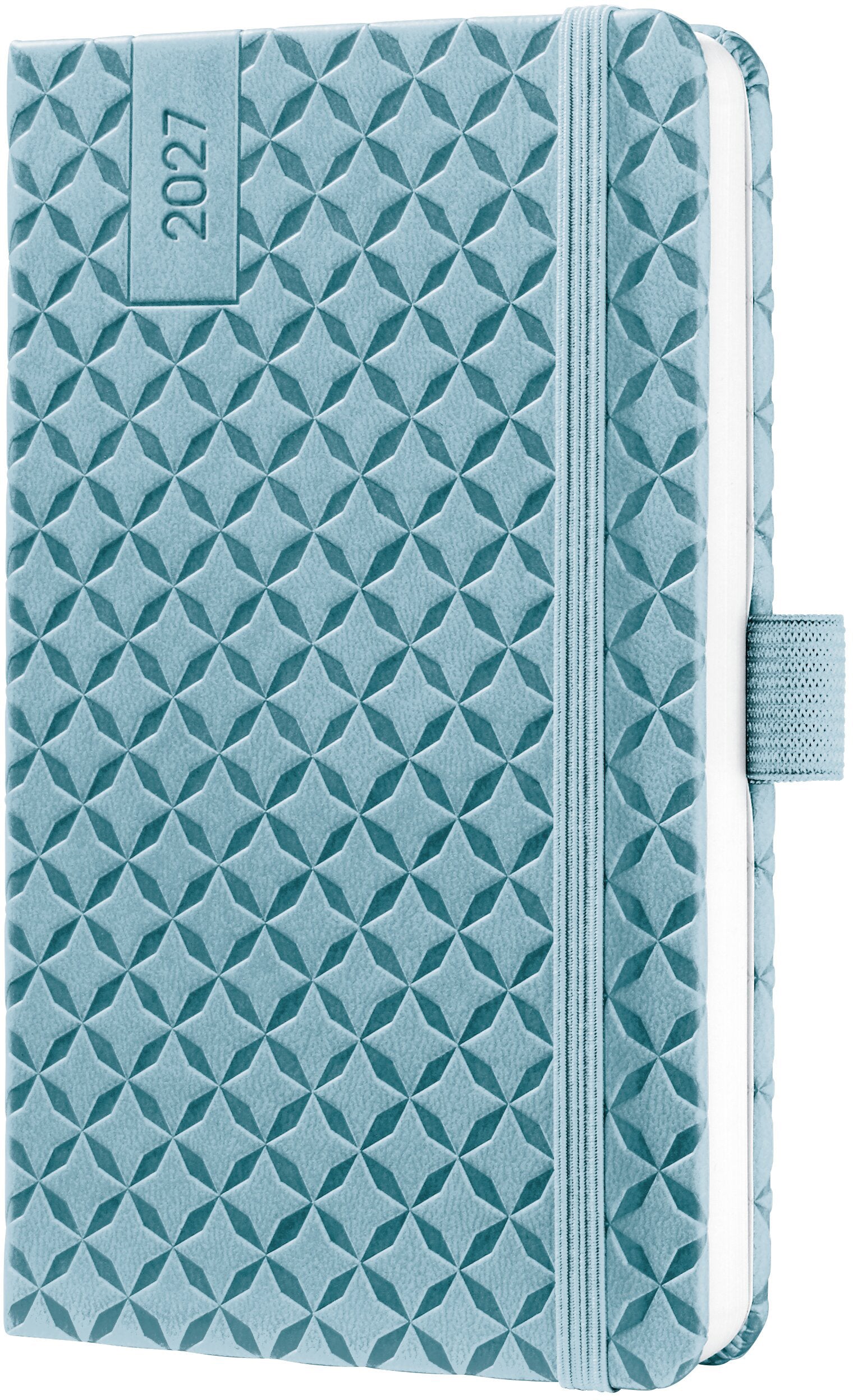 Jolie Flair 7J112 – Wochenagenda 2027, 1 Woche/2 Seiten, A6, Hardcover, Himmelblau