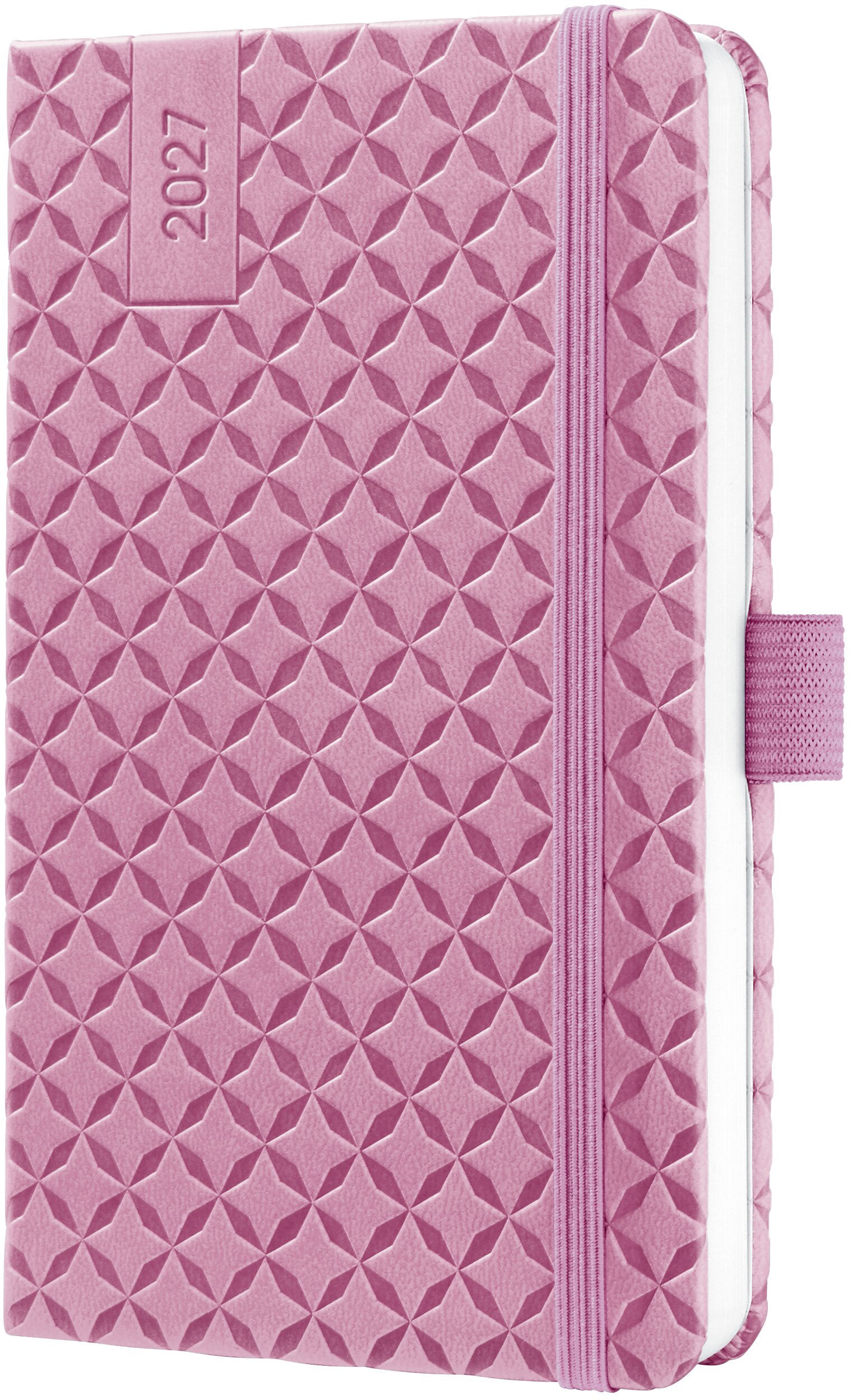 Jolie Flair 7J136 – Wochenagenda 2027, 1 Woche/2 Seiten, A6, Hardcover, Petal Pink