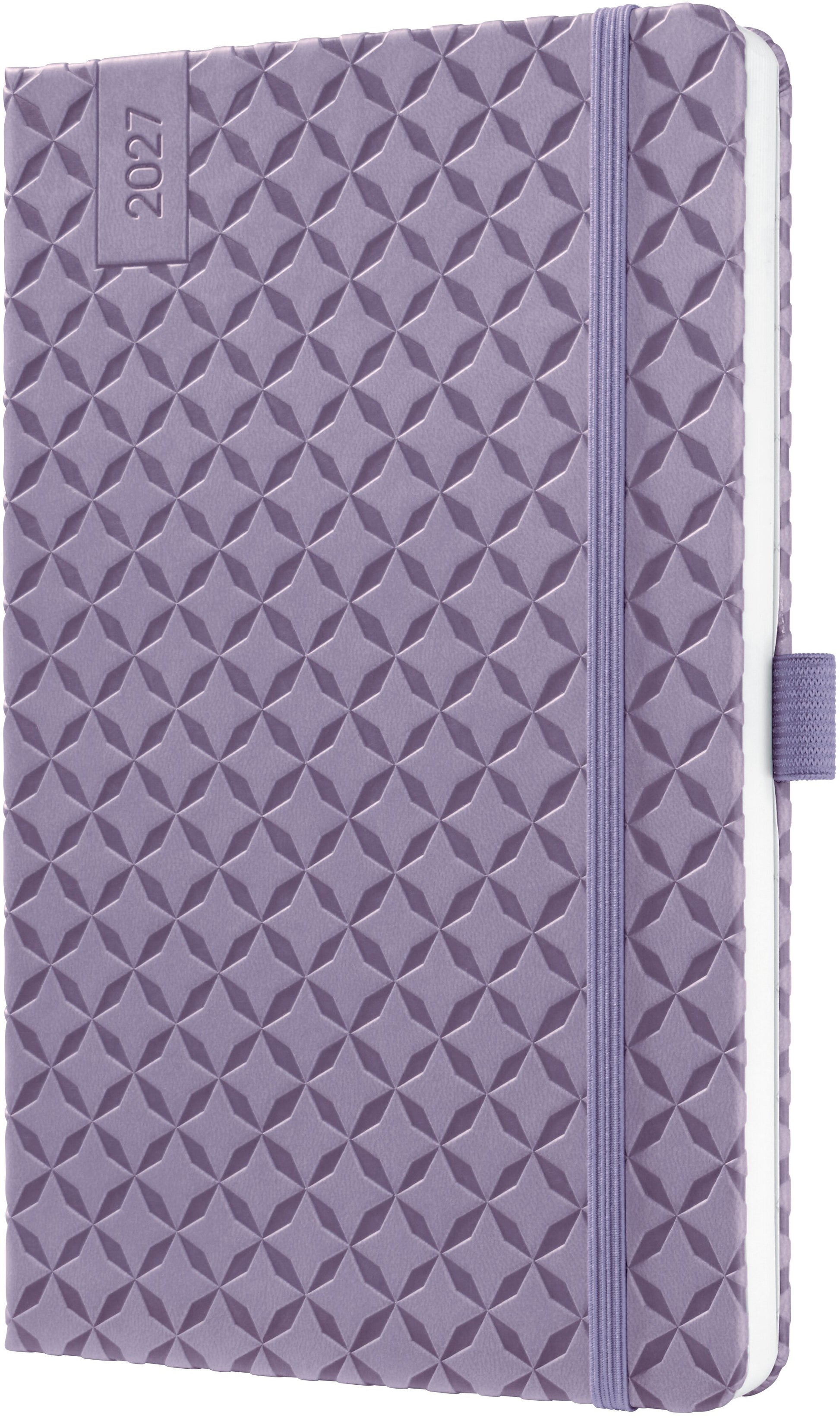 Jolie Flair 7J139 – Wochenagenda 2027, 1 Woche/2 Seiten, A5, Hardcover, Lavendel