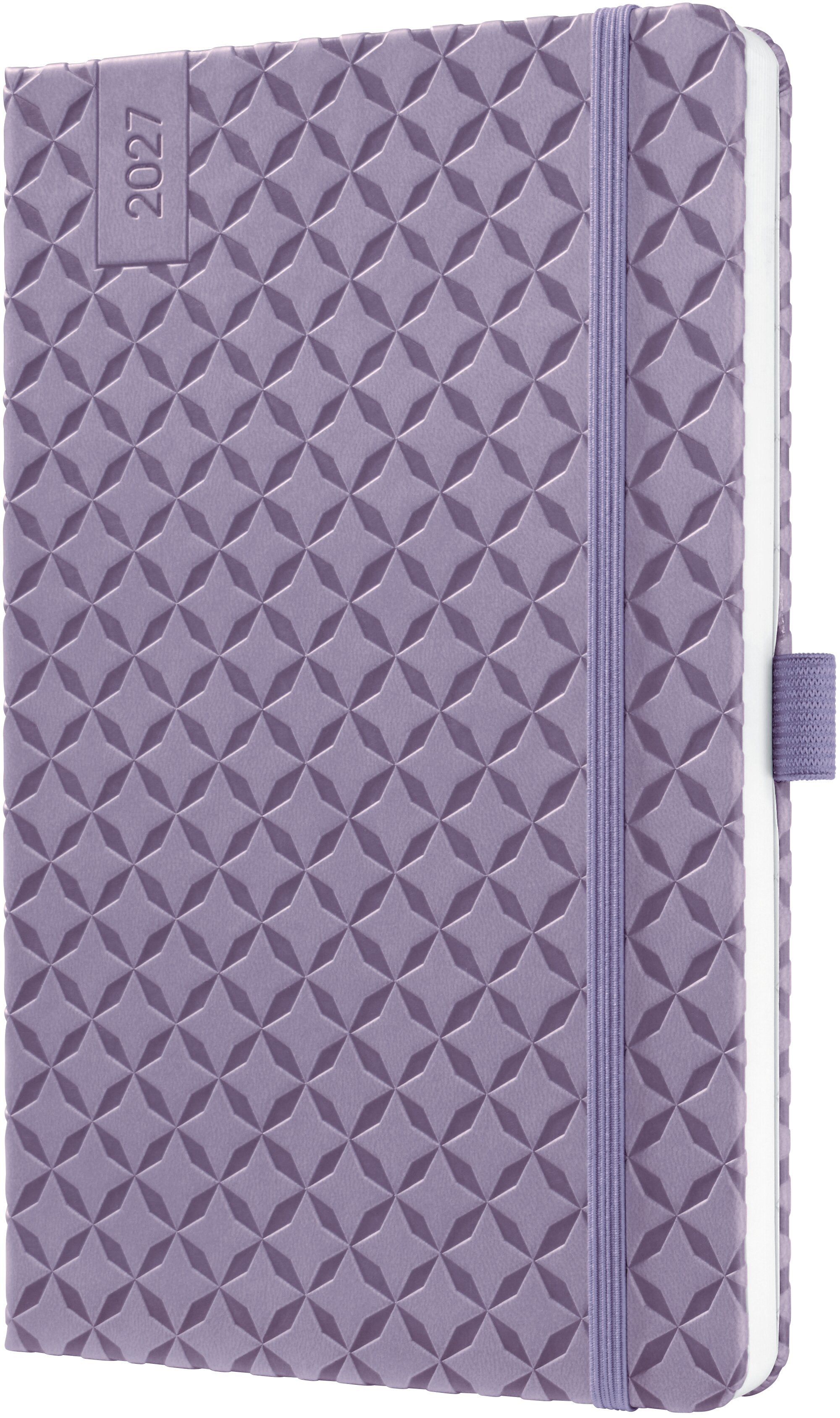 Jolie Flair 7J139 – Wochenagenda 2027, 1 Woche/2 Seiten, A5, Hardcover, Lavendel