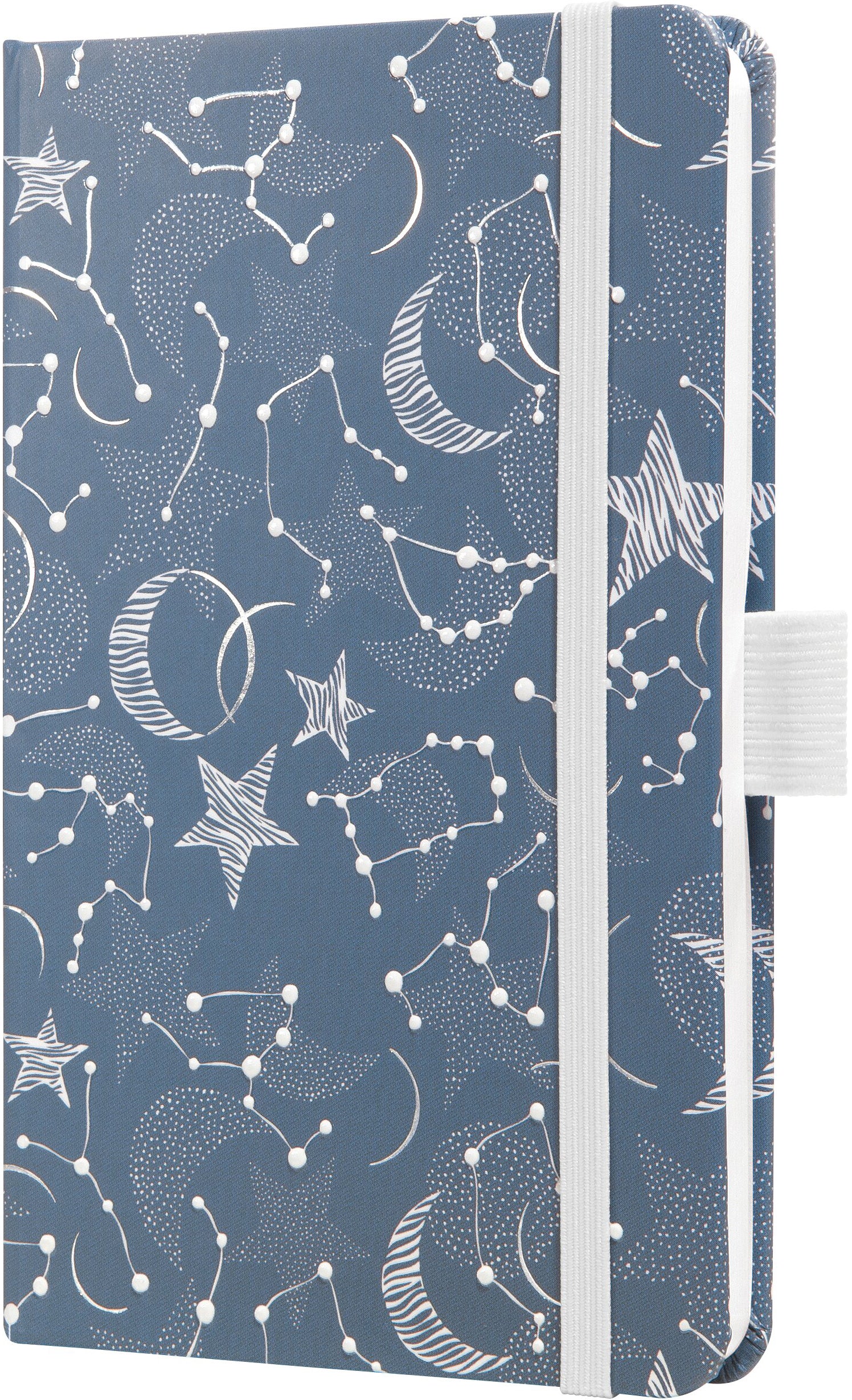Jolie Beauty – Wochenagenda 2027, 1 Woche/2 Seiten, A6, Hardcover, Cosmic Blue