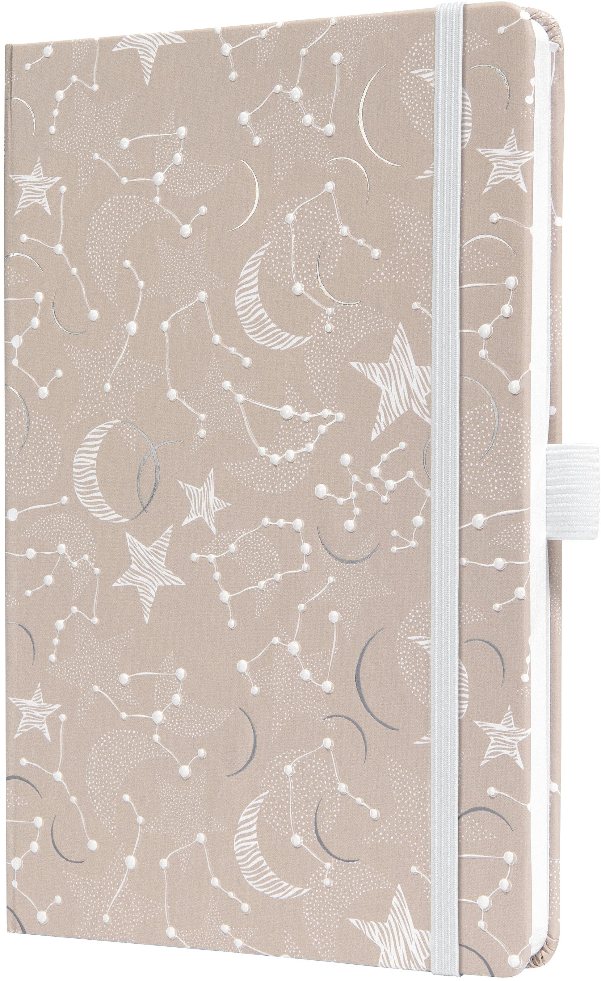 Jolie Beauty – Wochenagenda 2027, 1 Woche/2 Seiten, A5, Hardcover, Cosmic Beige