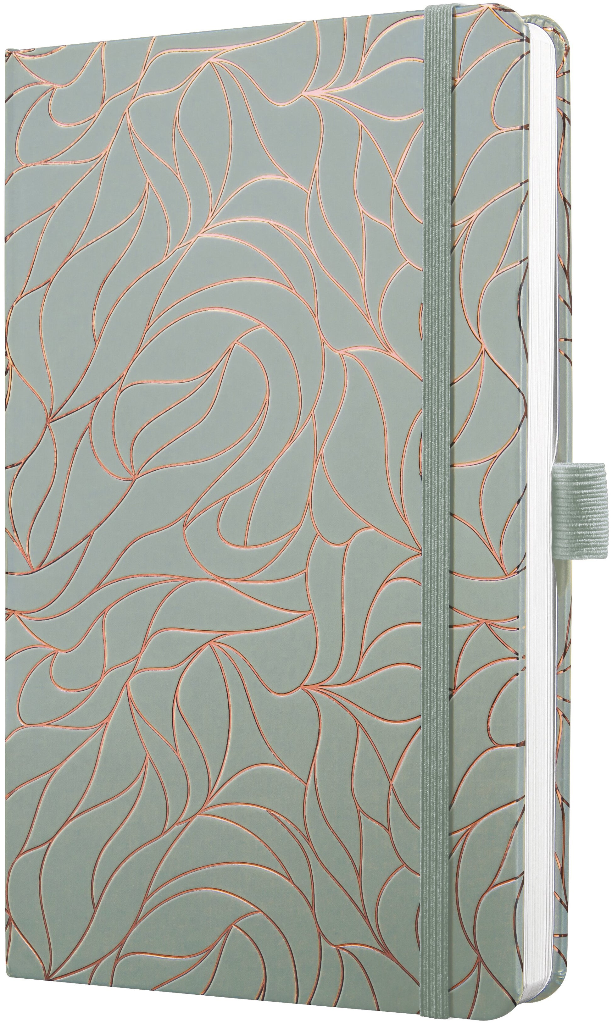 Jolie Beauty 7J365 – Wochenagenda 2027, 1 Woche/2 Seiten, A5, Hardcover, mehrsprachig DE/GB/FR/NL, Twilight Grau