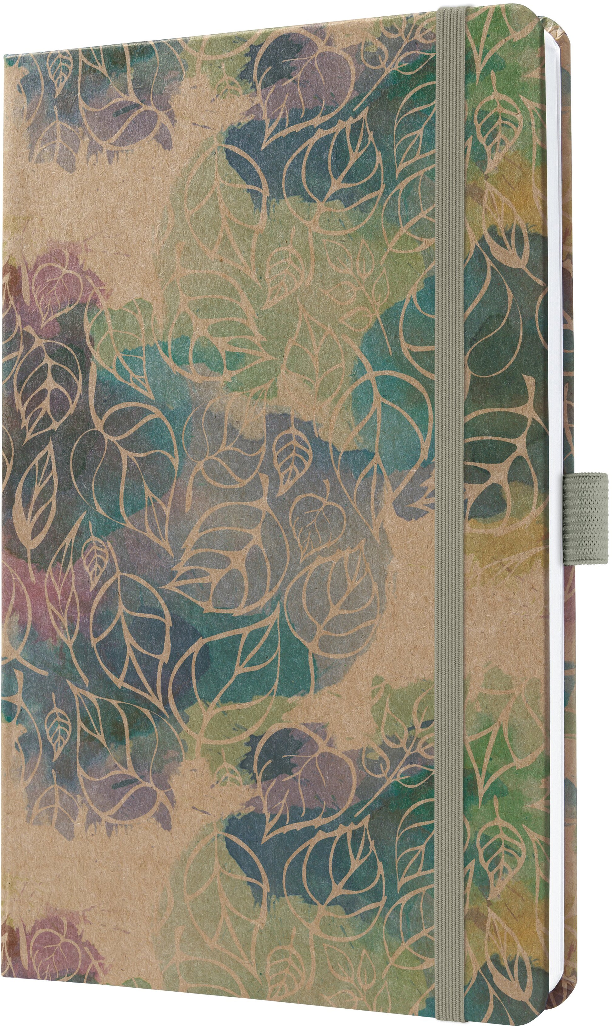 Jolie Pure – Wochenagenda 2027, 1 Woche/2 Seiten, A5, Hardcover, mehrsprachig, Dancing Leaves
