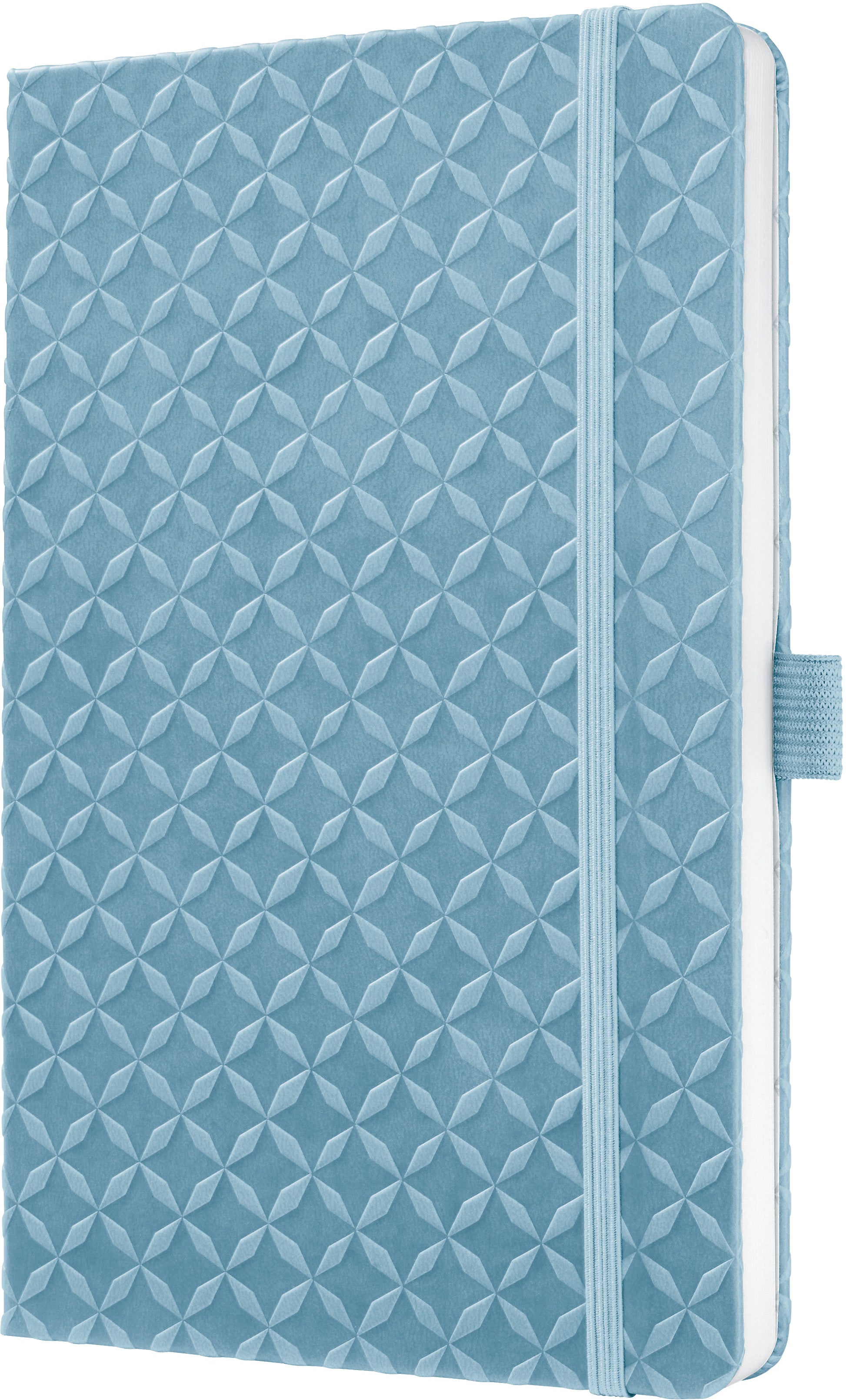 Jolie Notizbuch – A5 – liniert – 174 Seiten – Hardcover, Gummiband, Stiftschlaufe – himmelblau – FSC