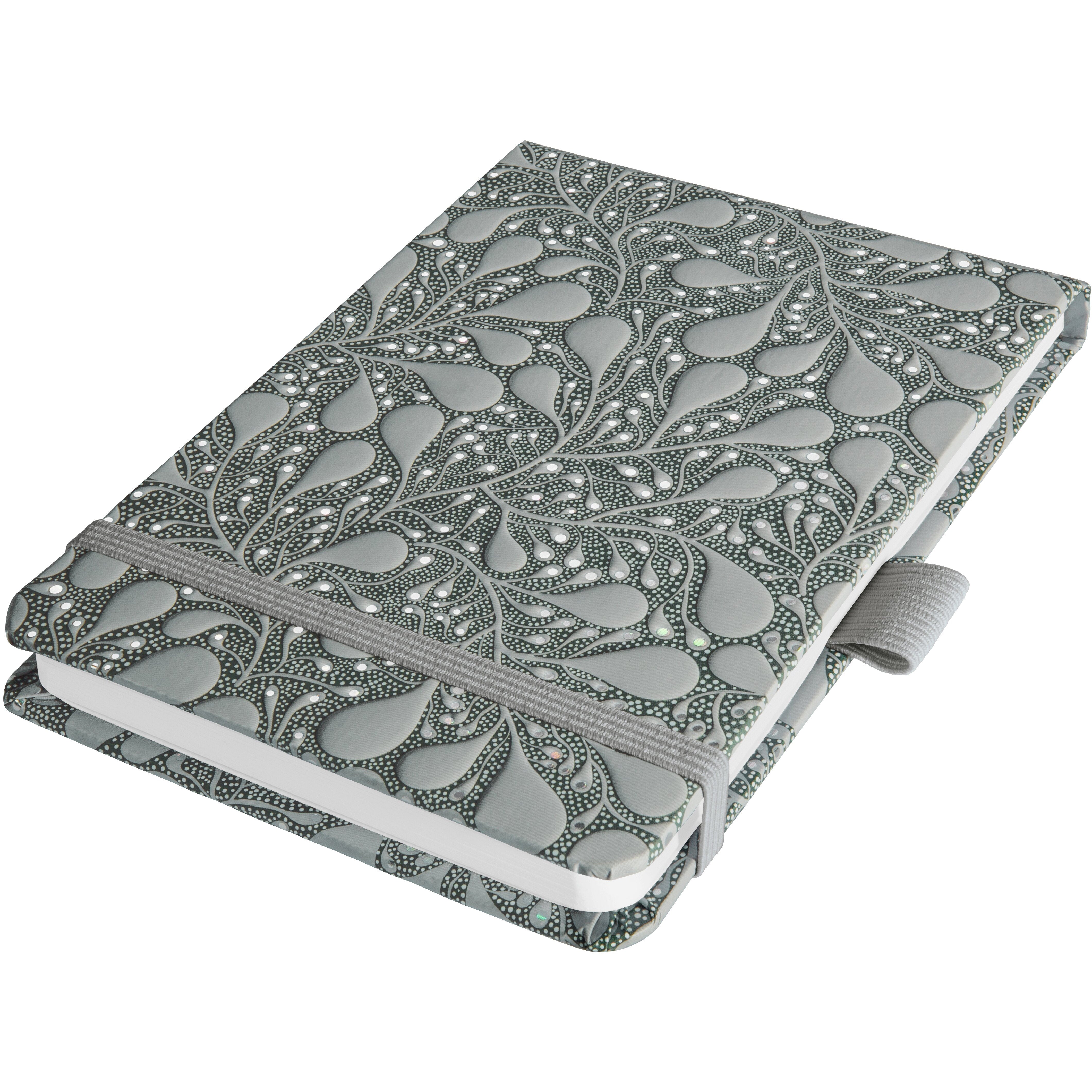 Jolie Notizbuch – A6+ – punktiert – 158 Seiten – Hardcover, schwarz/grau