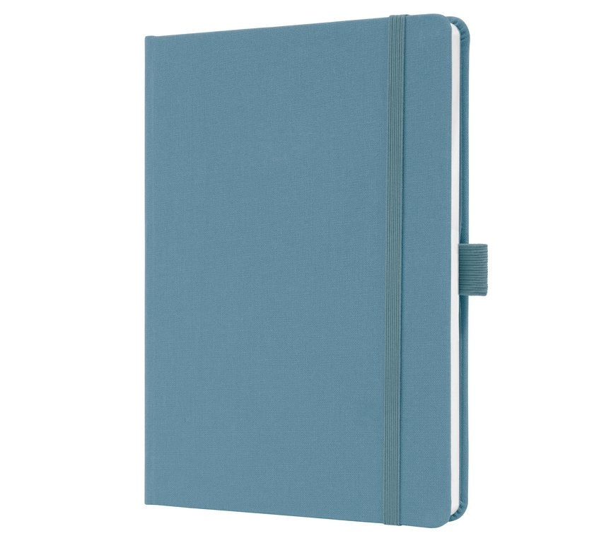 Jolie Notizbuch – A5 – liniert – 17 Blatt – Gummiband, Stiftschlaufe – powder blue