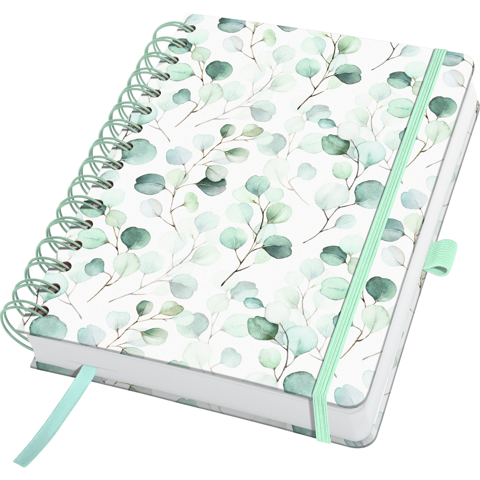 Jolie Eucalyptus Day Spiralbuch – A5 – blanko – 240 Seiten – 120 g/m² – Hardcover, perforiert