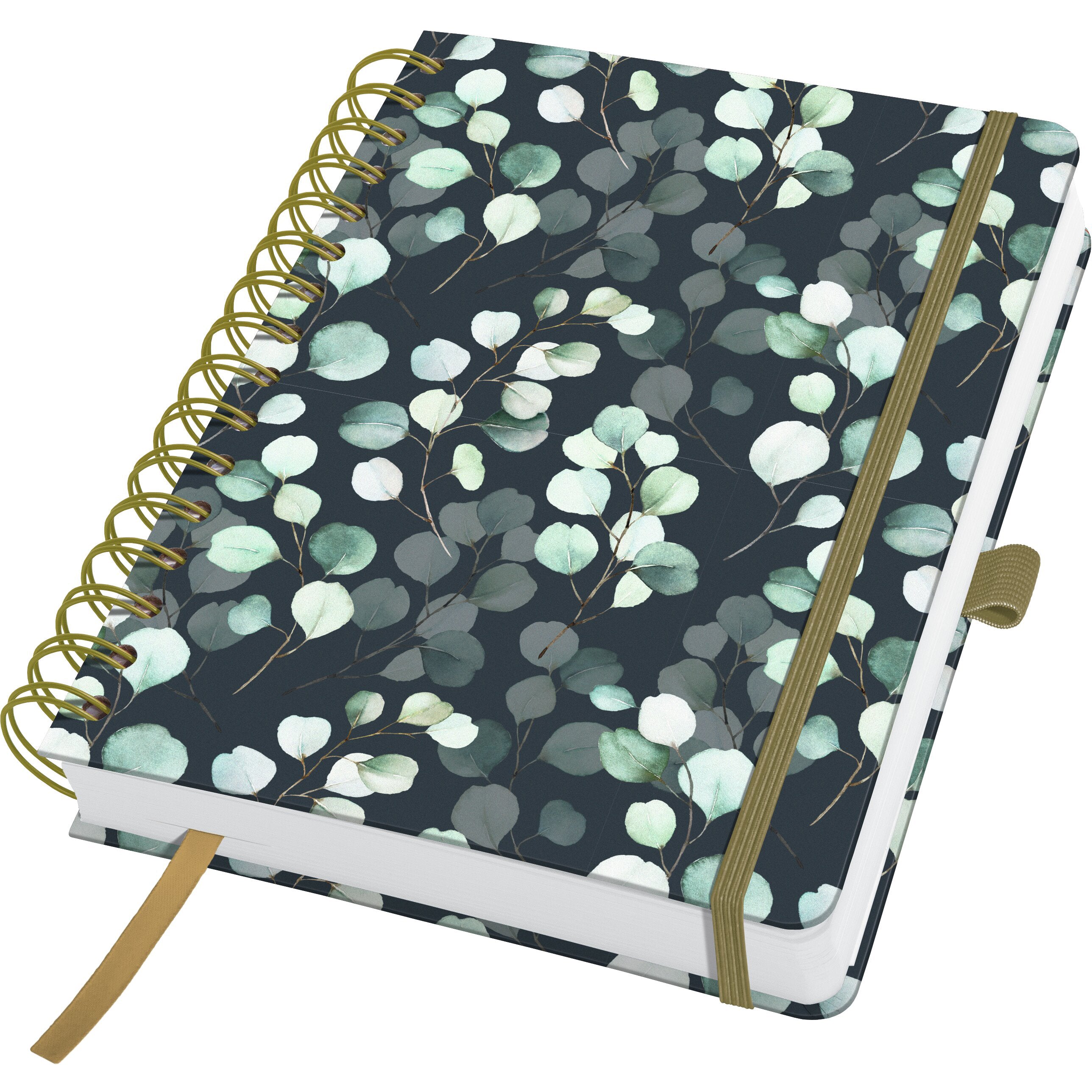 Jolie Spiralbuch – A5 – 120 g/m² – Hardcover, Spiralbindung, perforiert, extrastarkes Papier – Mintgrün