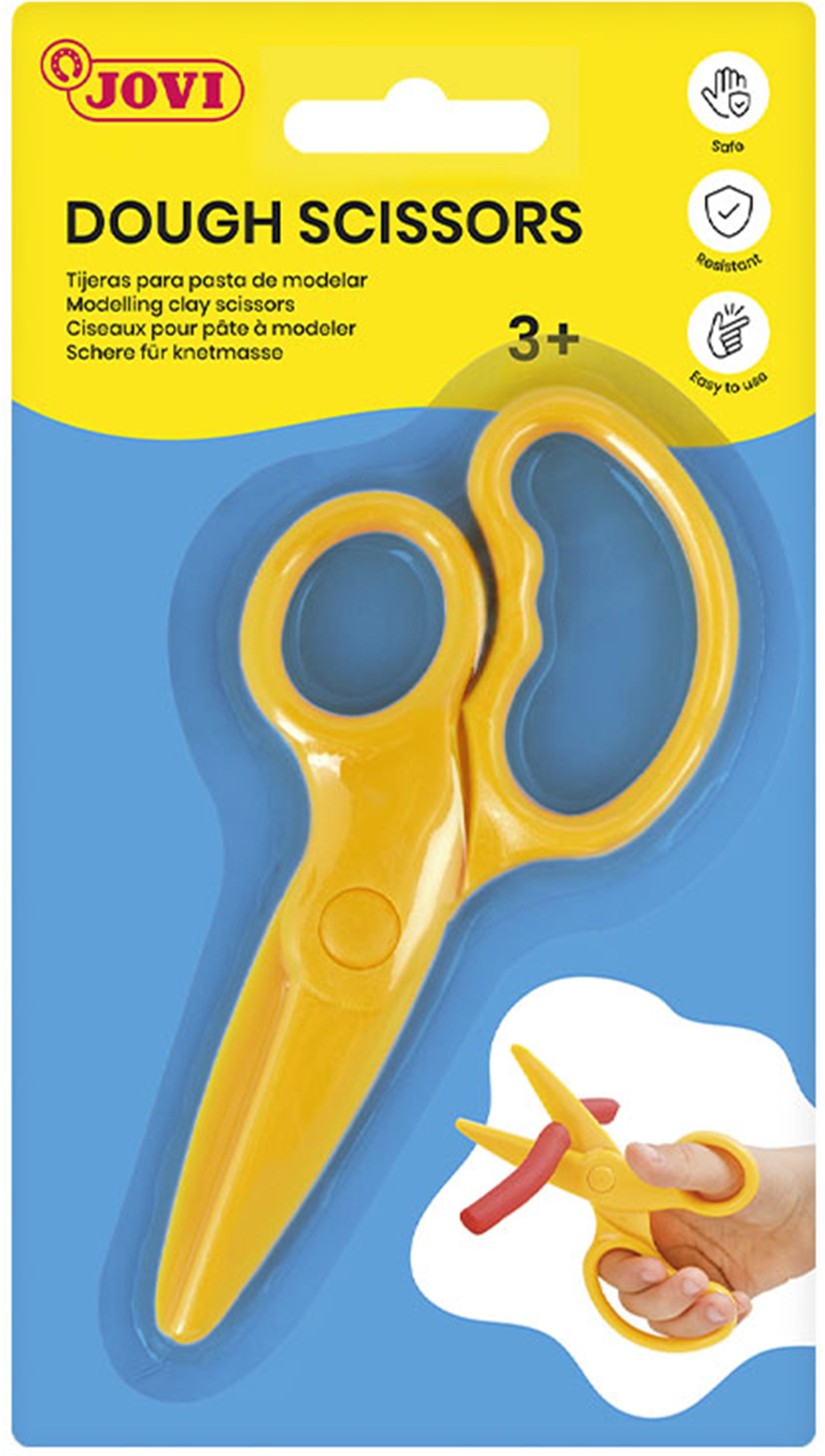 Jovi Modellierschere 510000428, gelb, 18 cm, ab 3 Jahre