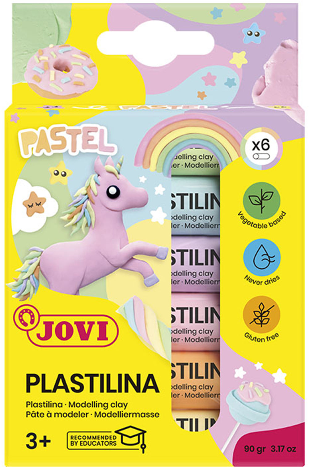 Jovi Knetmasse (weichbleibend), Pastell