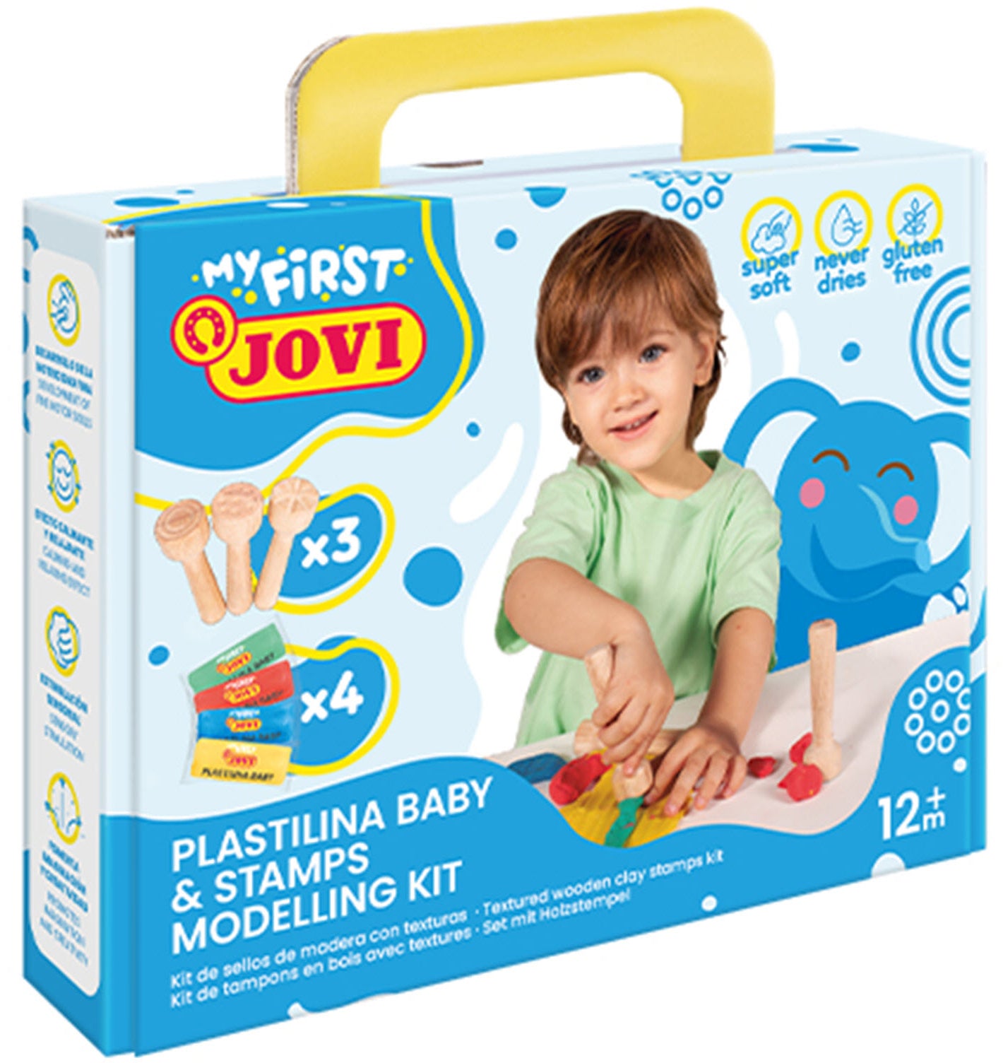 Jovi MY First Baby – Knete-Set – 4 × 38 g – ab 1 Jahr