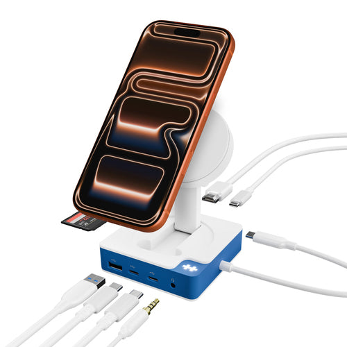 Targus HyperDrive Flex MagCharge USB-Hub – USB-C, 1× HDMI, 4× USB-A, 2× USB-C, 100 W PD, für Windows/Mac