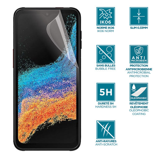 Mobilis Displayschutz – für Samsung Galaxy XCover 6 Pro (6,6") – Transparent – Anti-Shock, IK06