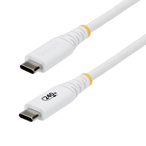 StarTech.com USB-C auf USB-C Kabel – USB 2.0 (480 Mbit/s) – 2 m – PD 240 W – Geflochten, USB-IF zertifiziert