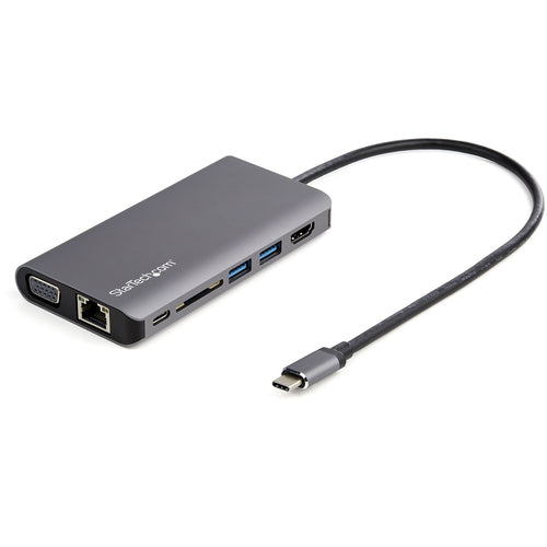 StarTech.com Multiport-Adapter – USB-C, 1× HDMI, 1× VGA, 2× USB-A, 100 W PD, GbE, für Windows/Mac/ChromeOS