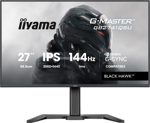 iiyama GB2741QSU-B1 – Monitor, 27", 2560 × 1440 (WQHD), IPS, 144 Hz