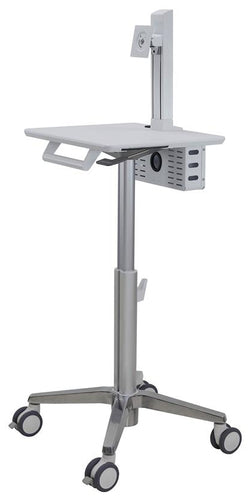 Ergotron StyleView – Monitorwagen für Monitore bis 24", höhenverstellbar 76,8–117,5 cm, 360° drehbar, weiss